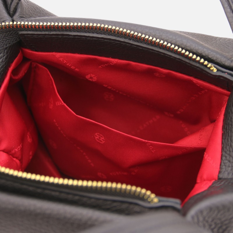 Nora Soft leather handbag - Μαύρο - Image 2