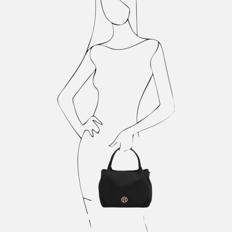 Nora Soft leather handbag - Μαύρο - Image 4