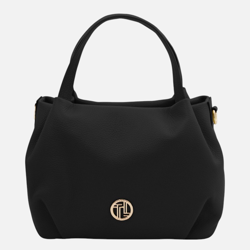 Nora Soft leather handbag - Μαύρο
