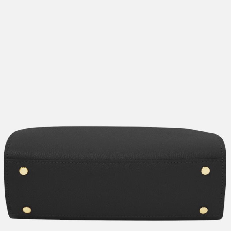 Maisy Leather tote - Μαύρο - Image 5
