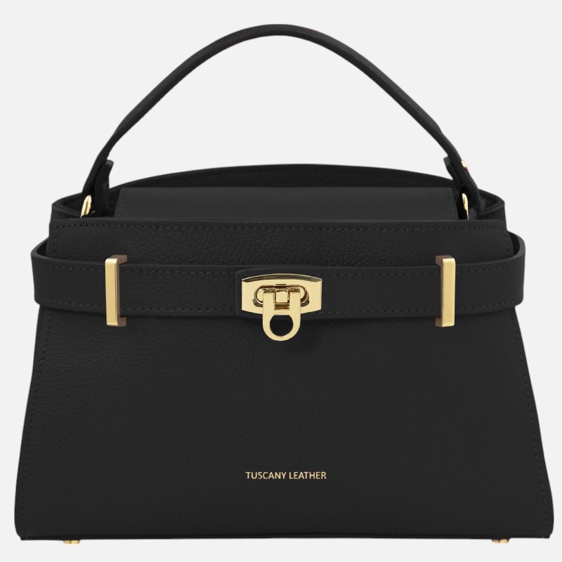 Maisy Leather tote - Μαύρο