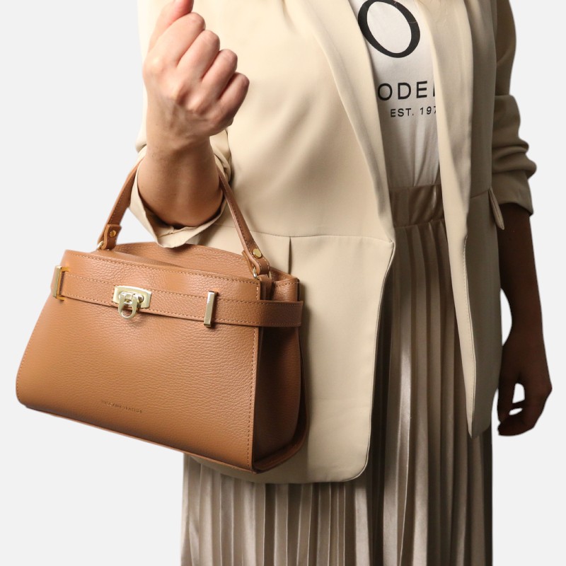 Maisy Leather tote - Κάραμελ - Image 8