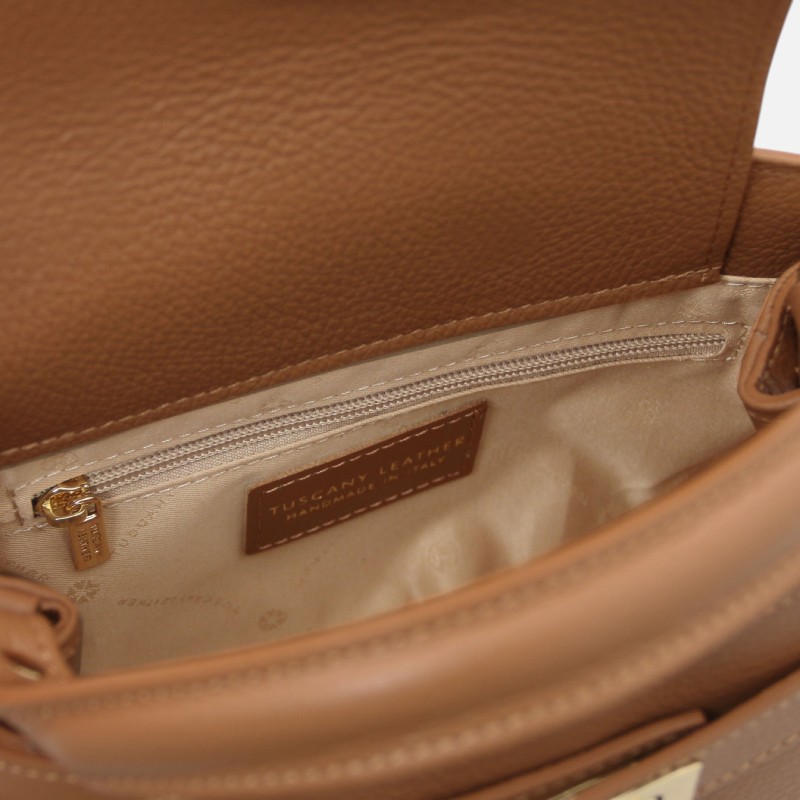 Maisy Leather tote - Κάραμελ - Image 3