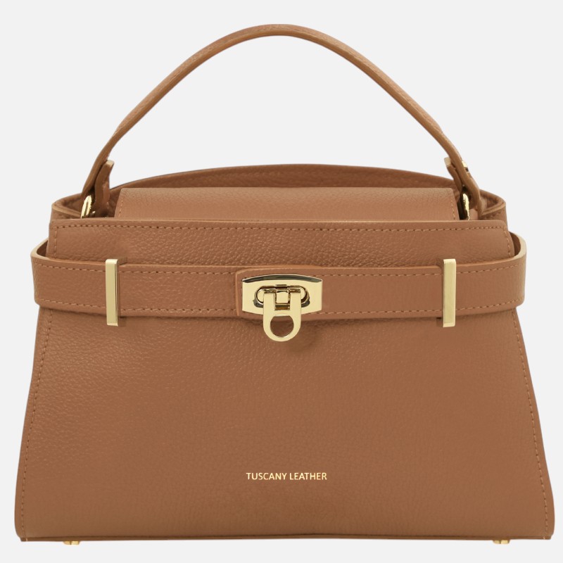 Maisy Leather tote - Κάραμελ