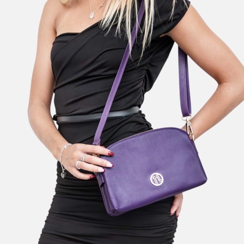 Lily Soft leather shoulder bag - Μαύρο - Image 6