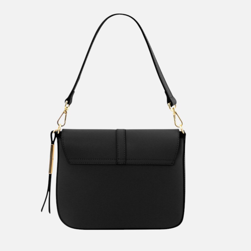 Nausica Leather shoulder bag - Μαύρο - Image 5