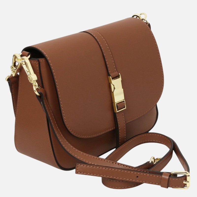 Nausica Leather shoulder bag - Κονιάκ - Image 2