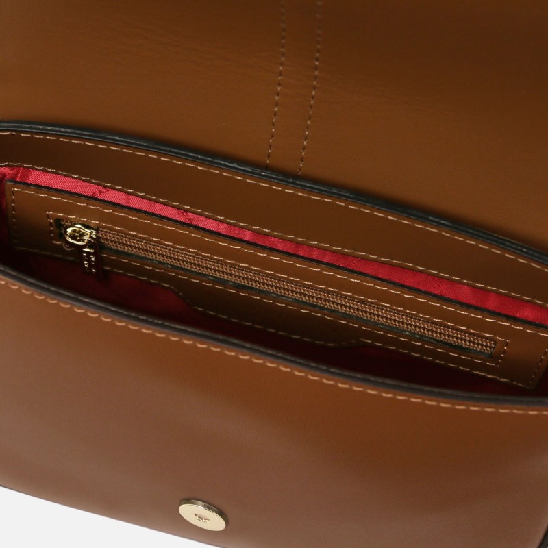 Nausica Leather shoulder bag - Κονιάκ - Image 4