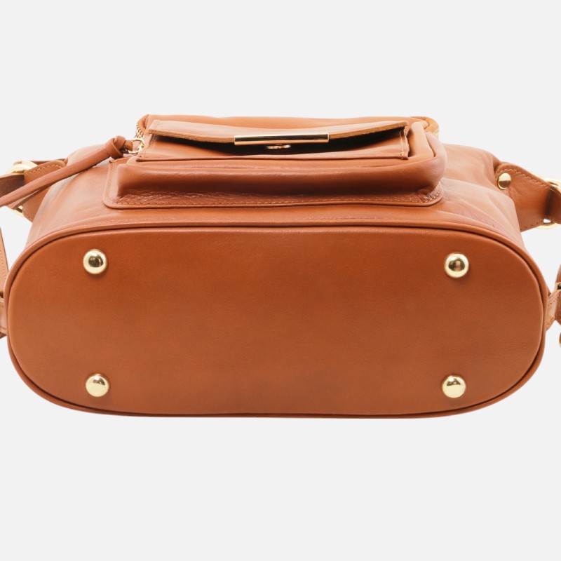 TL Bag Leather convertible backpack shoulderbag - Κόκκινο - Image 8