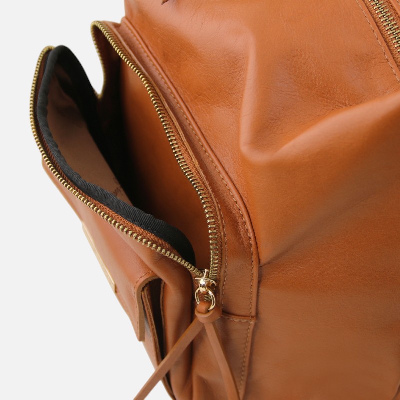 TL Bag Leather convertible backpack shoulderbag - Κόκκινο - Image 7