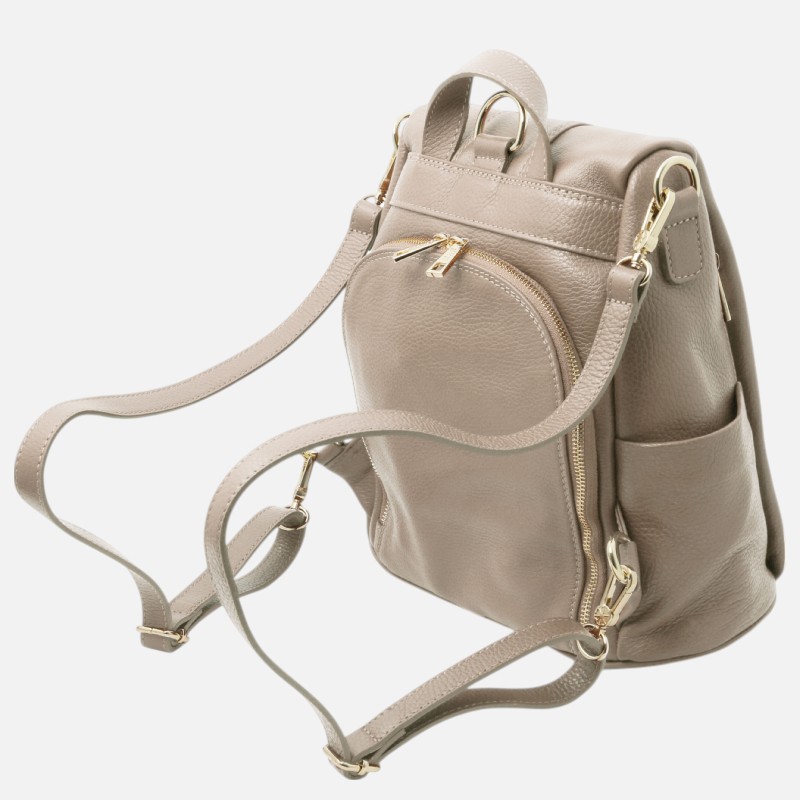 TL Bag Soft leather backpack - Σταχτί ανοιχτό - Image 4