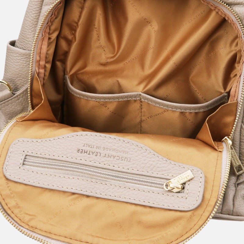 TL Bag Soft leather backpack - Σταχτί ανοιχτό - Image 3