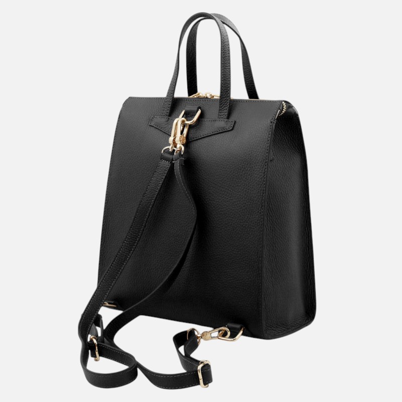 TL Bag Leather Backpack for Women - Μαύρο - Image 6