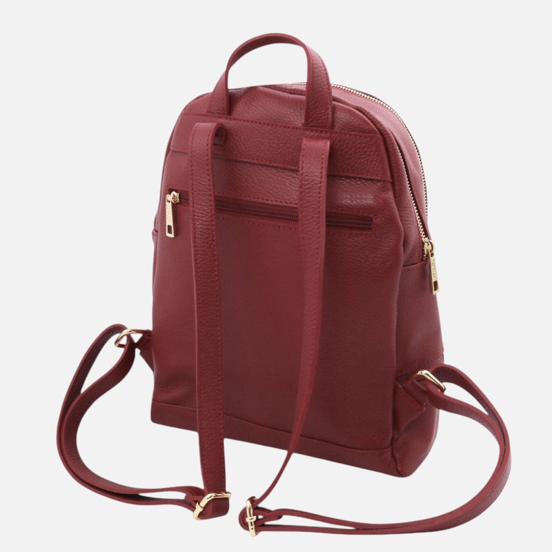 TL Bag Soft leather backpack - Μπορντώ - Image 6