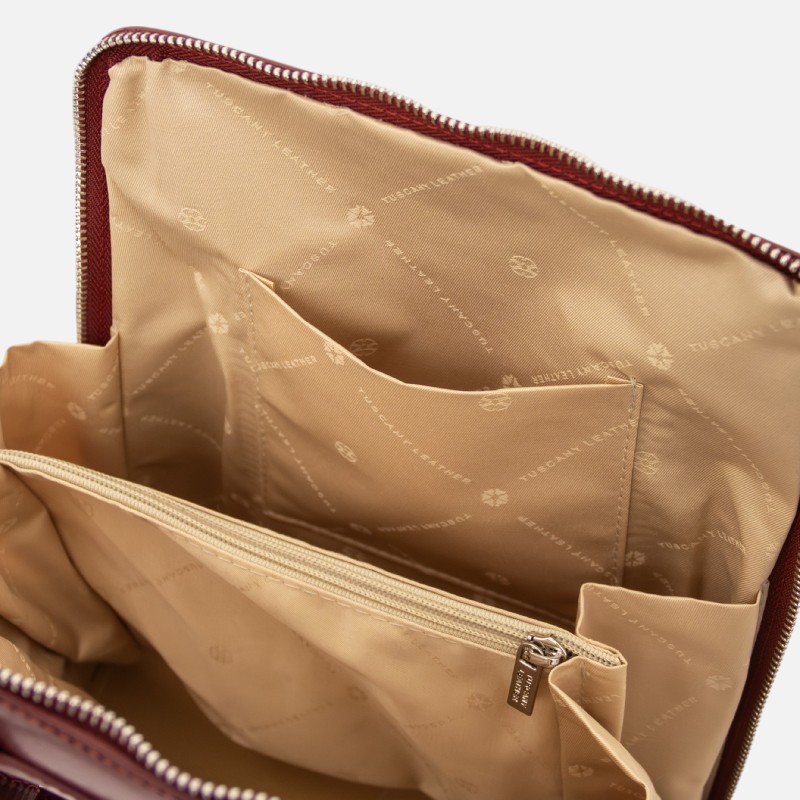 Paris Small leather backpack for women - Κόκκινο Offer - Image 4