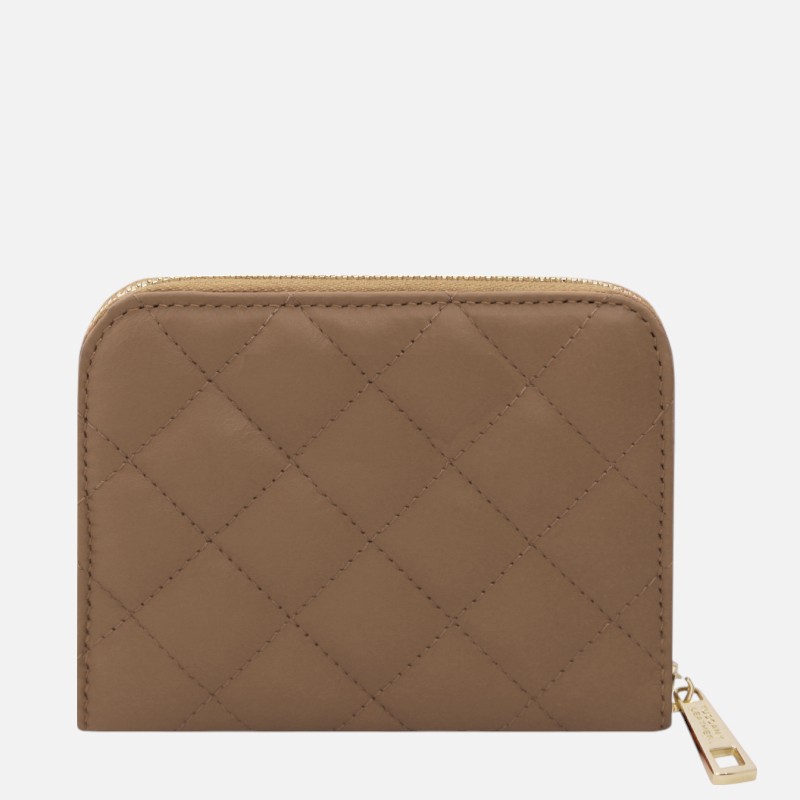 Teti Exclusive zip around soft leather wallet - Σταχτί ανοιχτό - Image 5