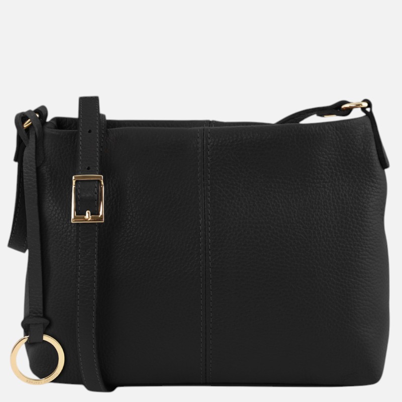TL Bag Soft leather shoulder bag - Μαύρο