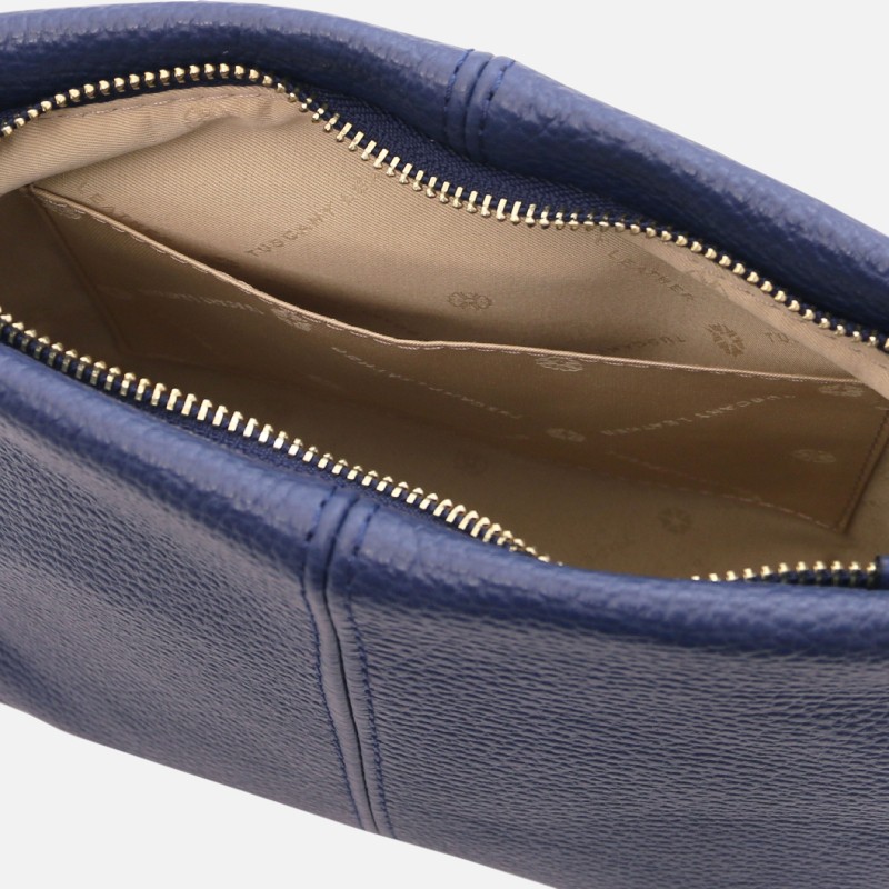 TL Bag Soft leather shoulder bag - Μπλε σκούρο - Image 4