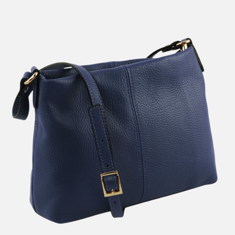 TL Bag Soft leather shoulder bag - Μπλε σκούρο - Image 2