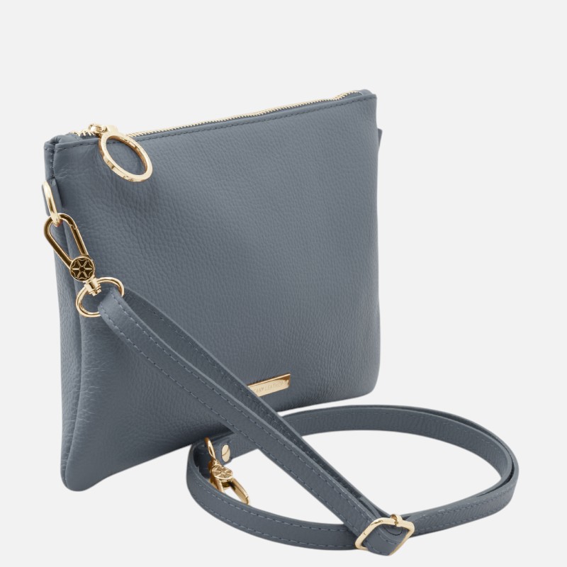 TL Bag Soft leather clutch - Μπλε σκούρο - Image 2