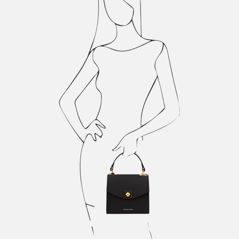 TL Bag Leather handbag - Μαύρο - Image 6