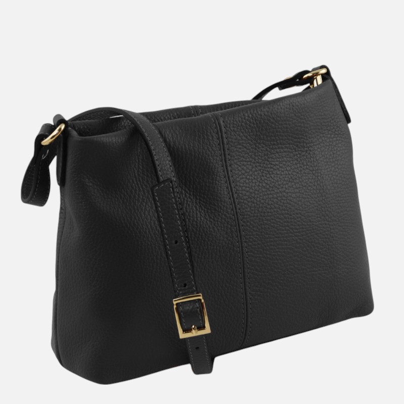 TL Bag Soft leather shoulder bag - Μαύρο - Image 2