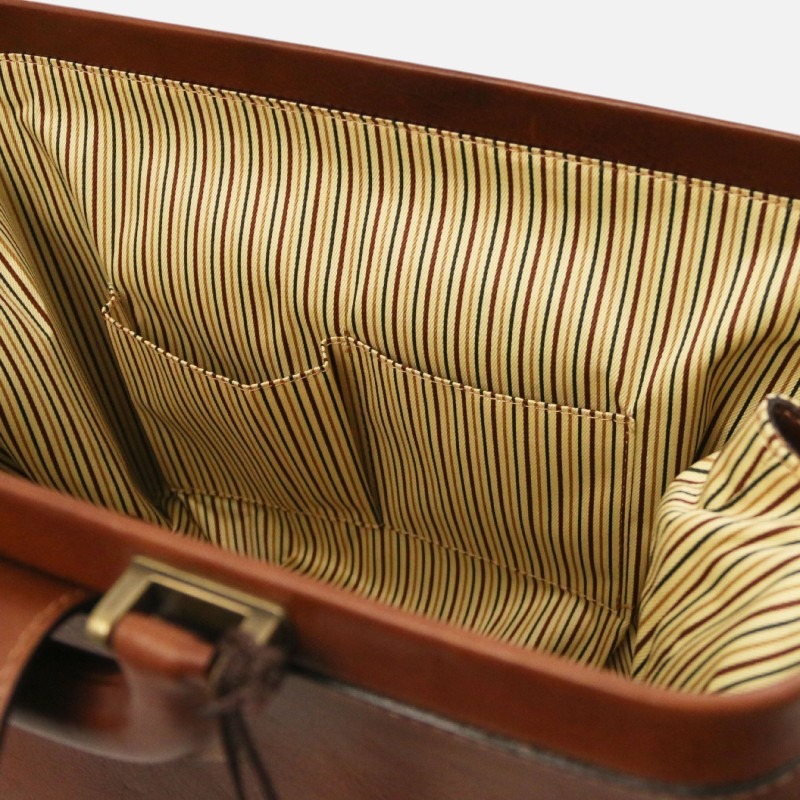 Raffaello Doctor leather bag - Καφέ - Image 2