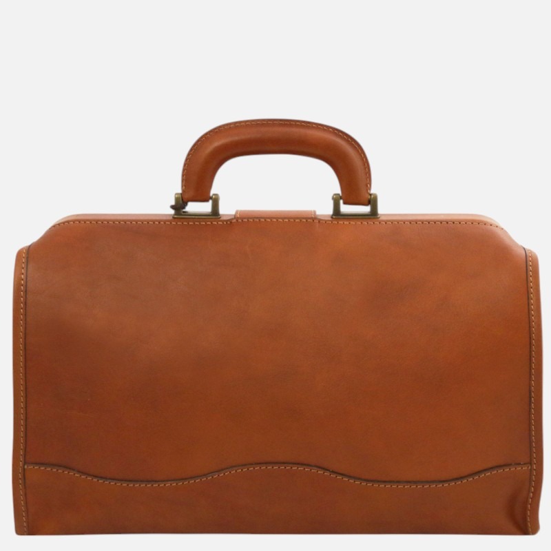 Raffaello Doctor leather bag - Καφέ σκούρο - Image 5
