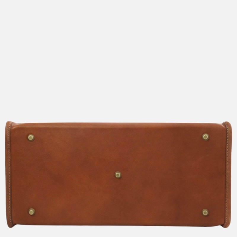 Raffaello Doctor leather bag - Καφέ σκούρο - Image 6