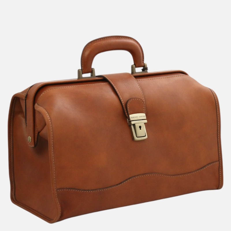 Raffaello Doctor leather bag - Καφέ - Image 5