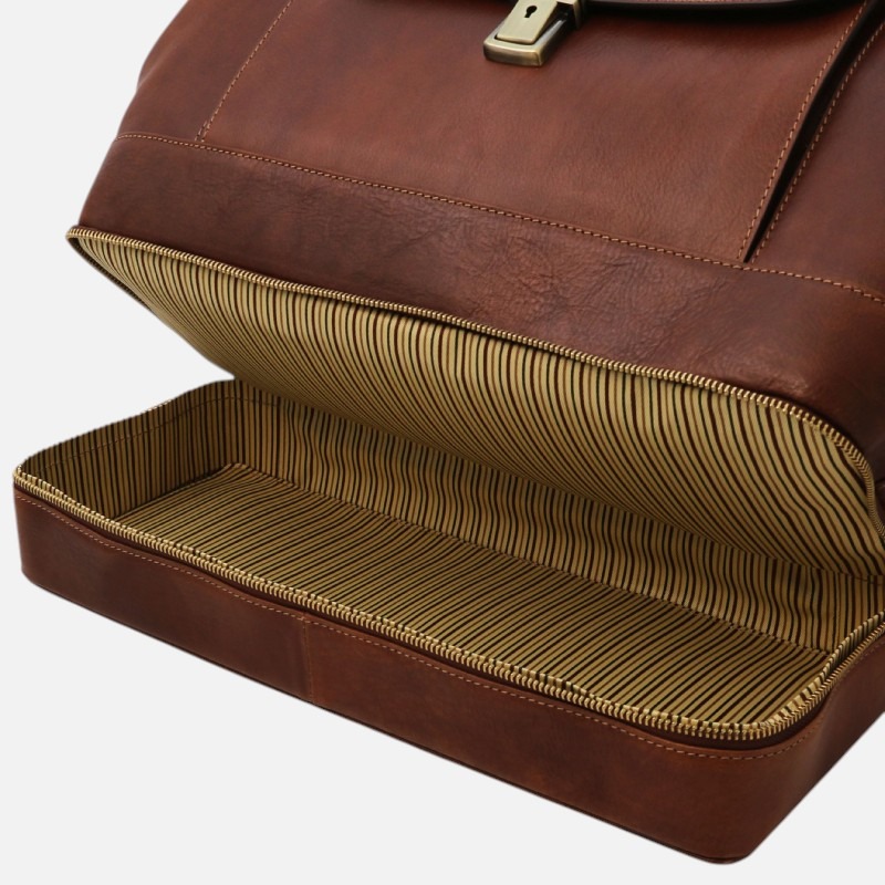 Giotto Exclusive double-bottom leather doctor bag - Καφέ - Image 6