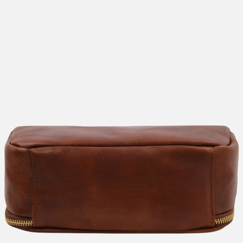 Marvin Leather toiletry bag - Καφέ - Image 6