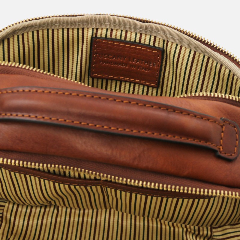 Marvin Leather toiletry bag - Καφέ - Image 4