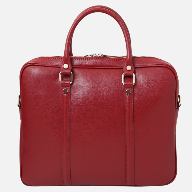 Prato Exclusive Saffiano leather laptop case - Κόκκινο - Image 5