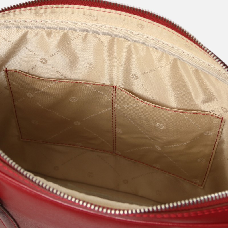 Prato Exclusive Saffiano leather laptop case - Κόκκινο - Image 3