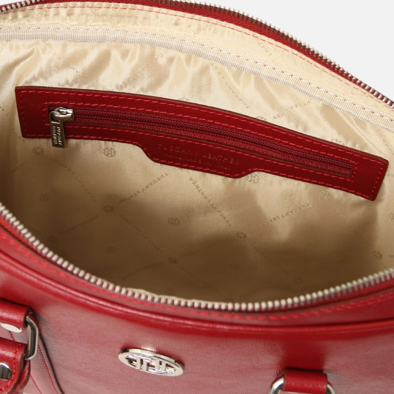 Prato Exclusive Saffiano leather laptop case - Κόκκινο - Image 4