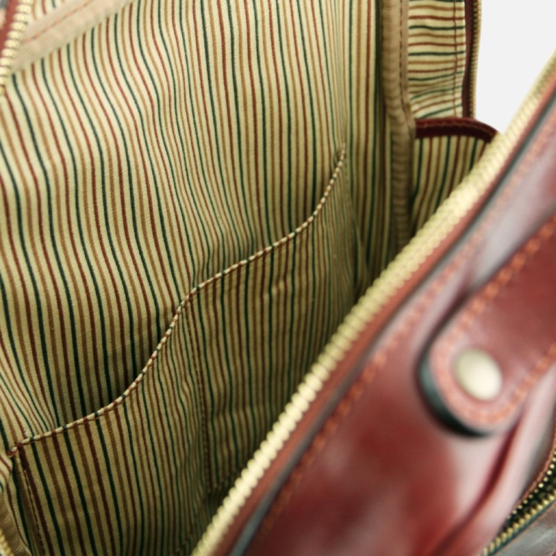 Bangkok Leather laptop backpack - Καφέ - Image 8
