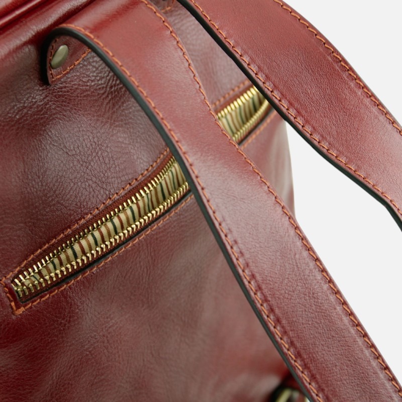 Bangkok Leather laptop backpack - Καφέ - Image 6