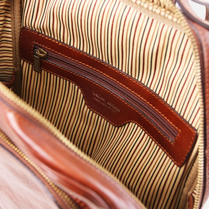 Bangkok Leather laptop backpack - Καφέ - Image 5