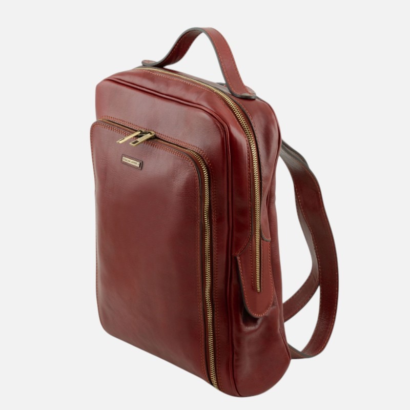 Bangkok Leather laptop backpack - Καφέ - Image 2