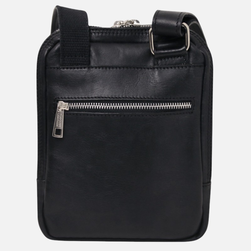 Mark Leather Crossbody Bag - Μαύρο - Image 6