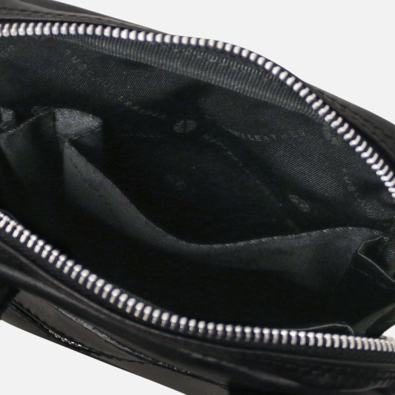 Mark Leather Crossbody Bag - Μαύρο - Image 4