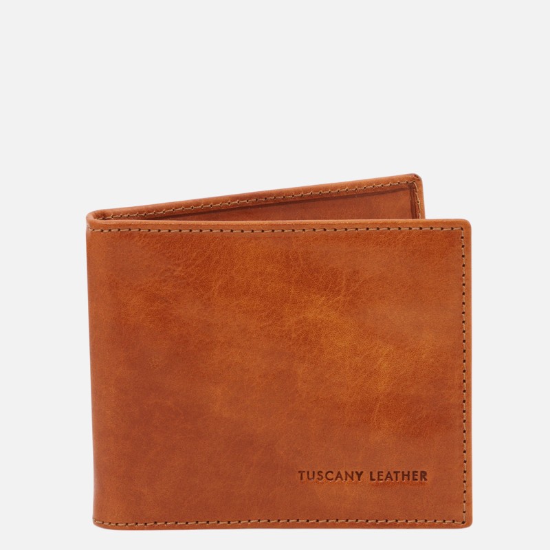 Exclusive leather card holder with money clip - Μελί