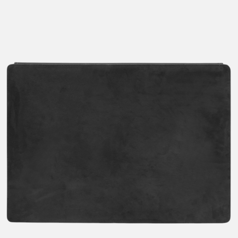 Leather desk pad with inner compartment - Μαύρο - Image 4