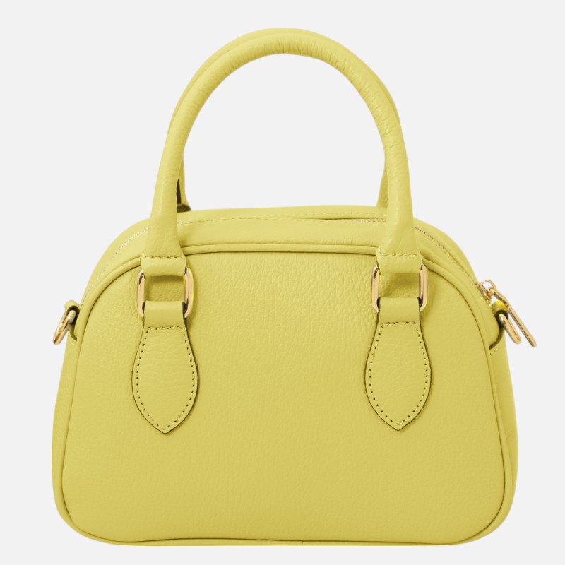 Chantilly Soft leather duffle bag - Κίτρινο λάιμ - Image 3