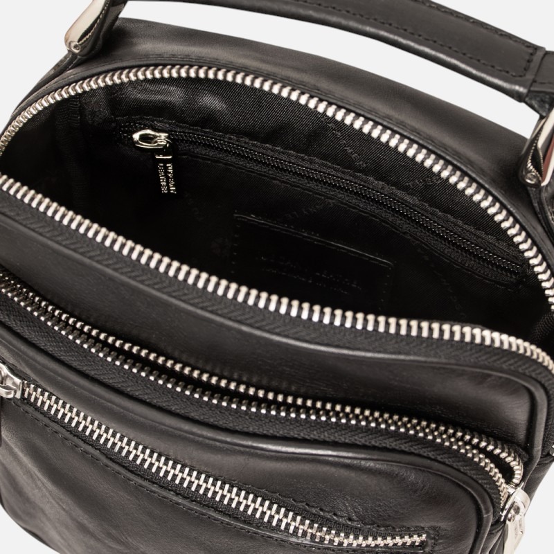Paul Leather Crossbody Bag - Μαύρο - Image 3