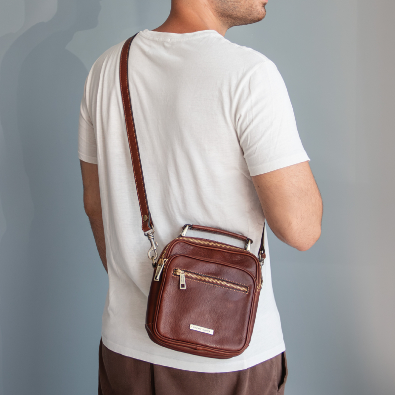 Paul Leather Crossbody Bag - Μαύρο - Image 6