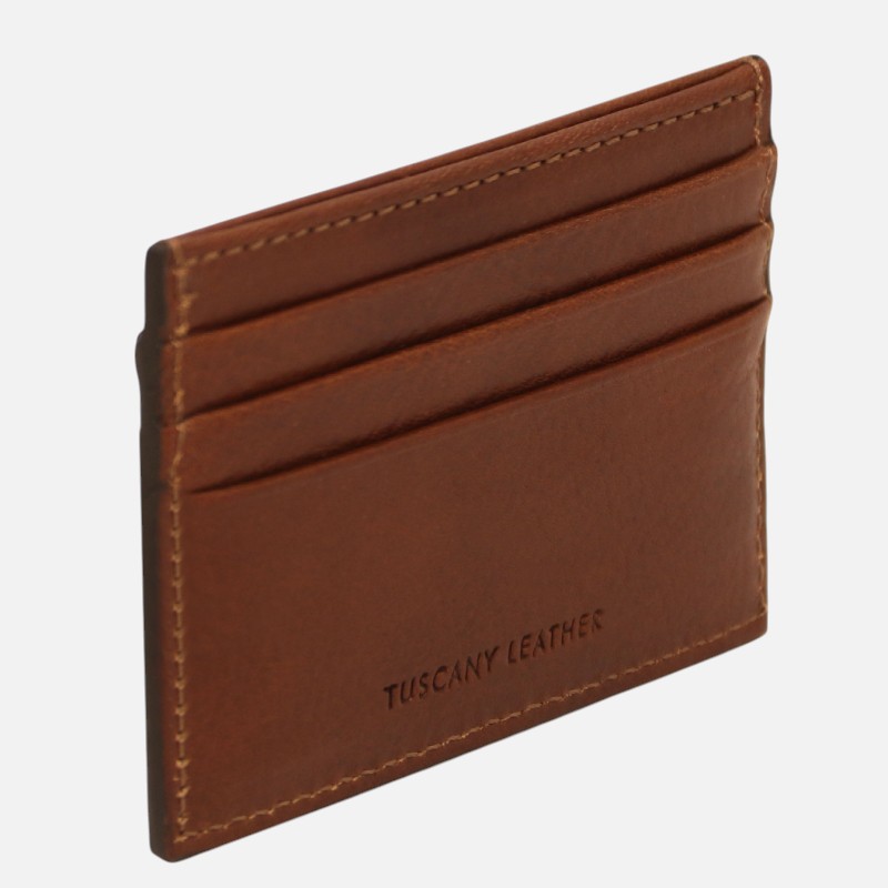 Leather card holder - Καφέ - Image 2