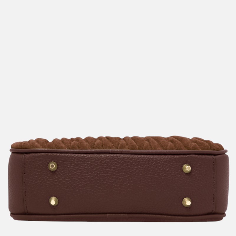 Chantilly Leather handbag - Καφέ σοκολά - Image 6