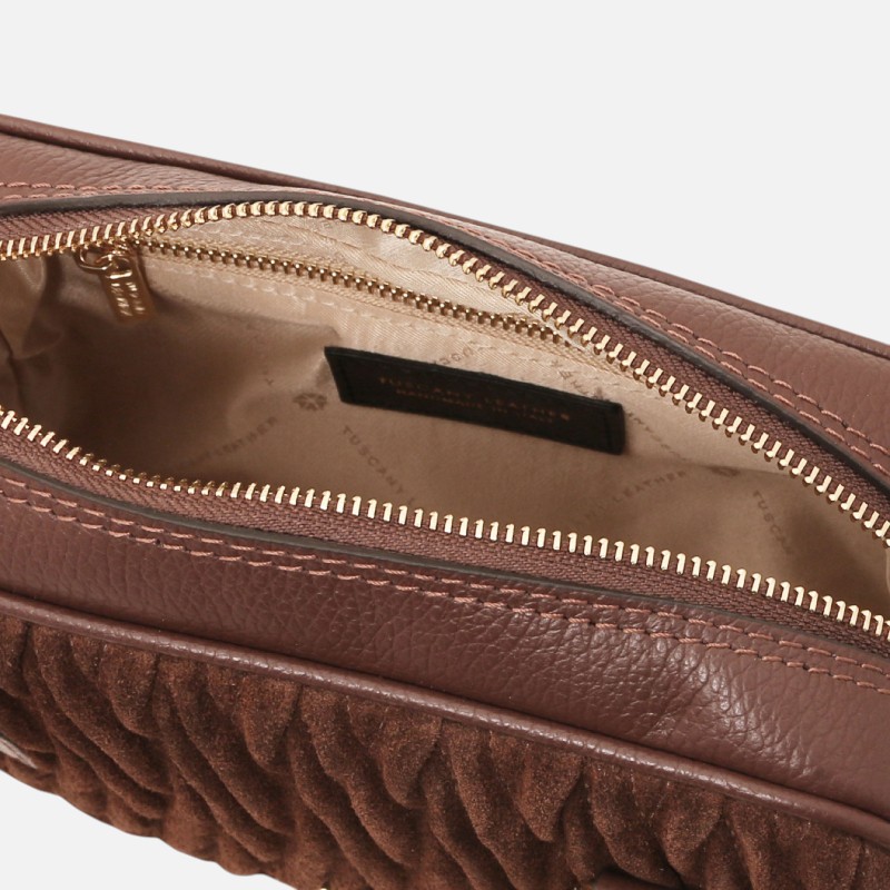 Chantilly Leather handbag - Καφέ σοκολά - Image 3
